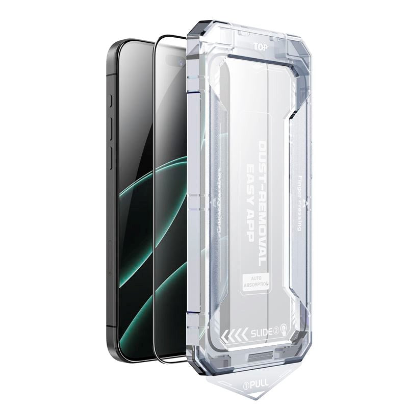 iPhone 17 Pro Max Mobile Origin Screen Guard Screen Protector Glass with Easy Applicator - Transparent