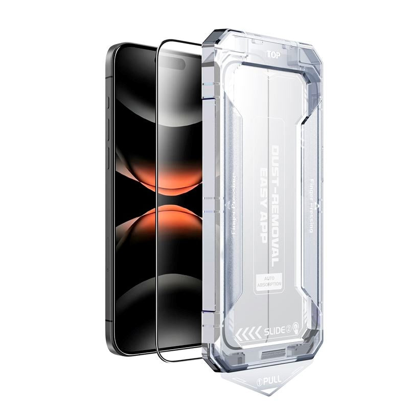 iPhone 17 Mobile Origin Screen Guard Screen Protector Glass with Easy Applicator - Transparent