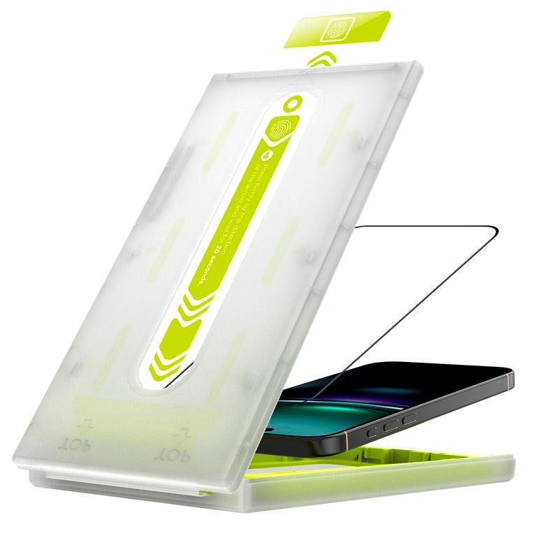 iPhone Air Mobile Origin Screen Guard Screen Protector with Mounting Box - 2 pcs. - Transparent / Black Edge