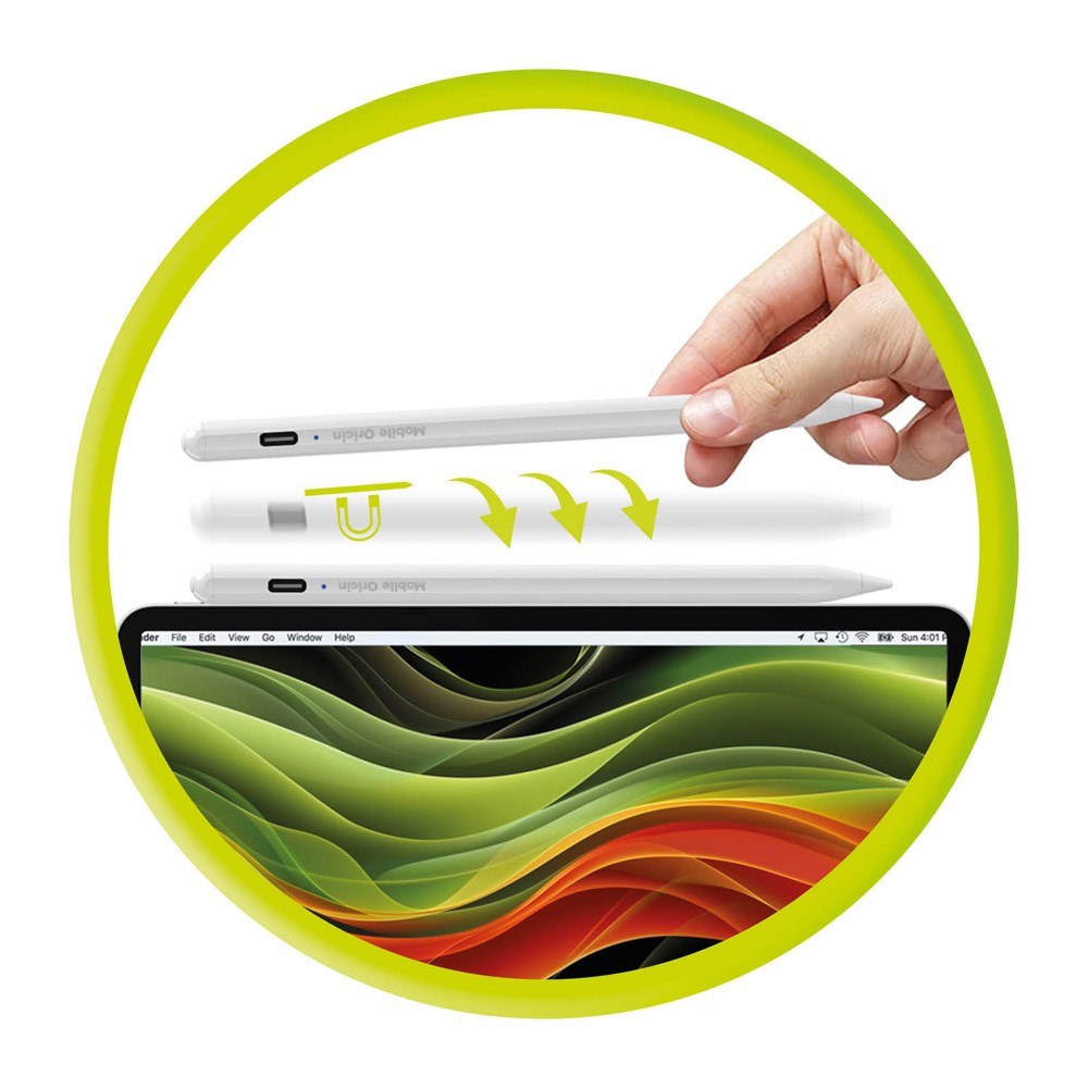 Mobile Origin Universal USB-C Stylus Pen - White