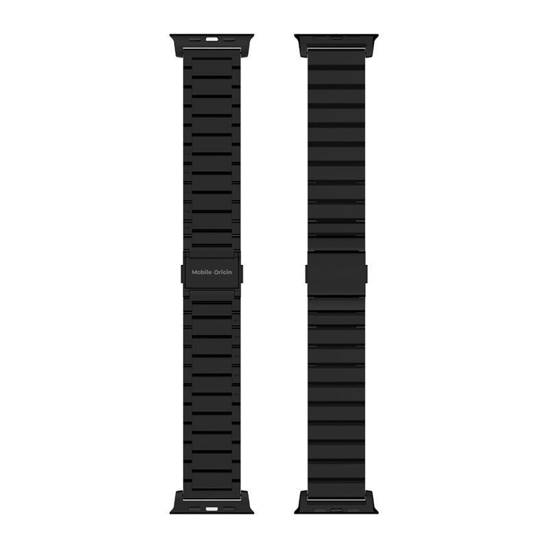 Apple Watch (42/44/SE/45/46/49mm) Mobile Origin Titanium Strap - Black