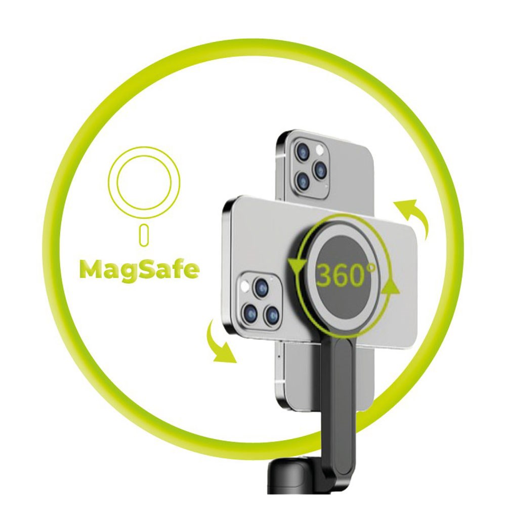 Mobile Origin Magnetic Tripod Selfie Stick – MagSafe Compatible – Black