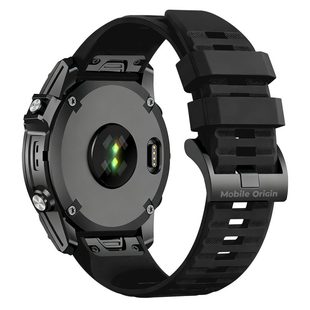 Mobile Origin Universal Garmin Strap (20mm QuickFit) - Silicone - Black