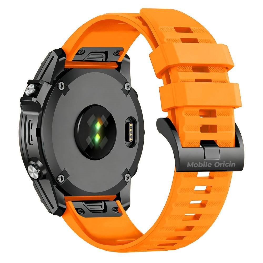 Mobile Origin Universal Garmin Strap (22mm QuickFit) - Silicone - Orange
