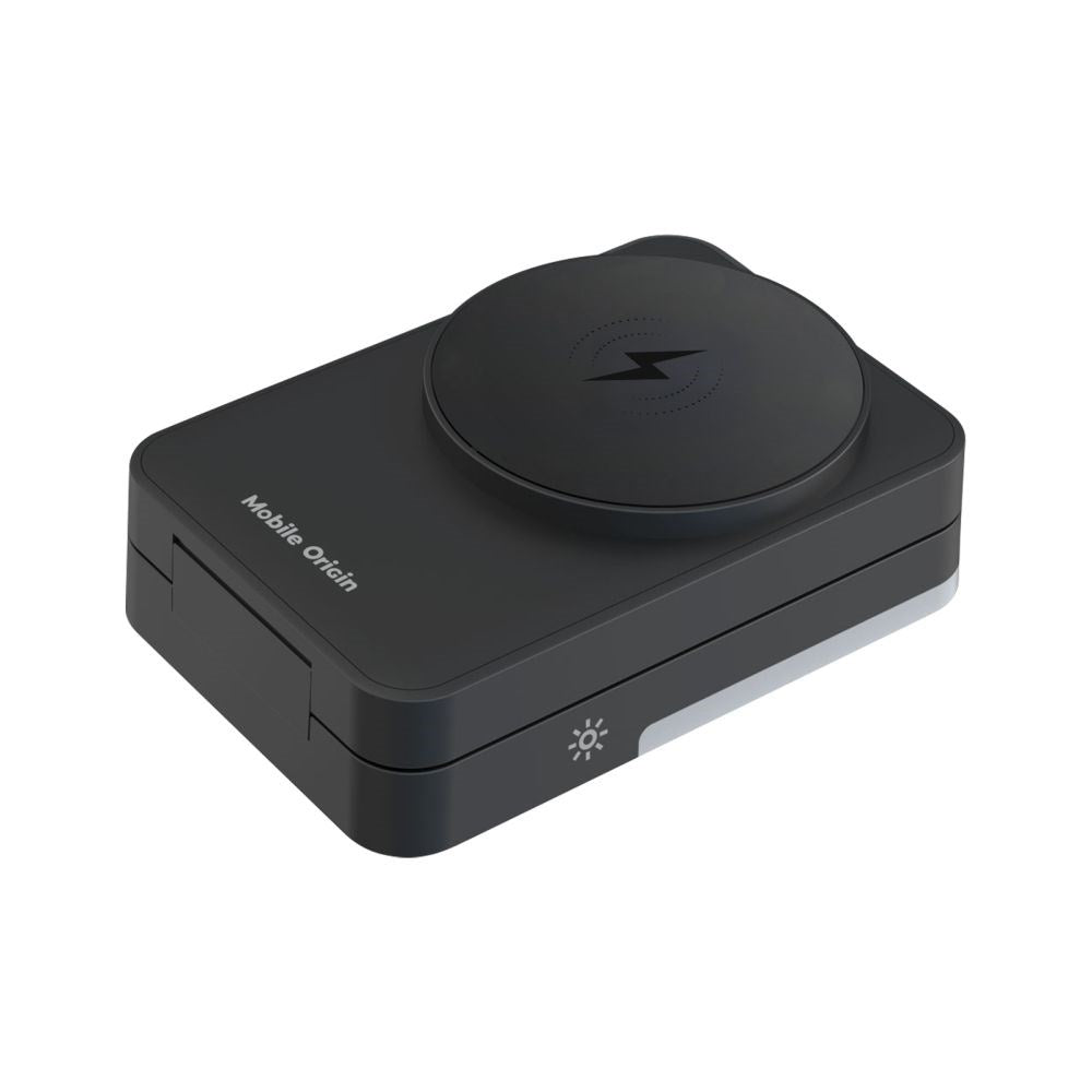 Mobile Origin Wireless Charger for iPhone / AirPods / Apple Watch - Foldable Design - MagSafe Compatible - Black