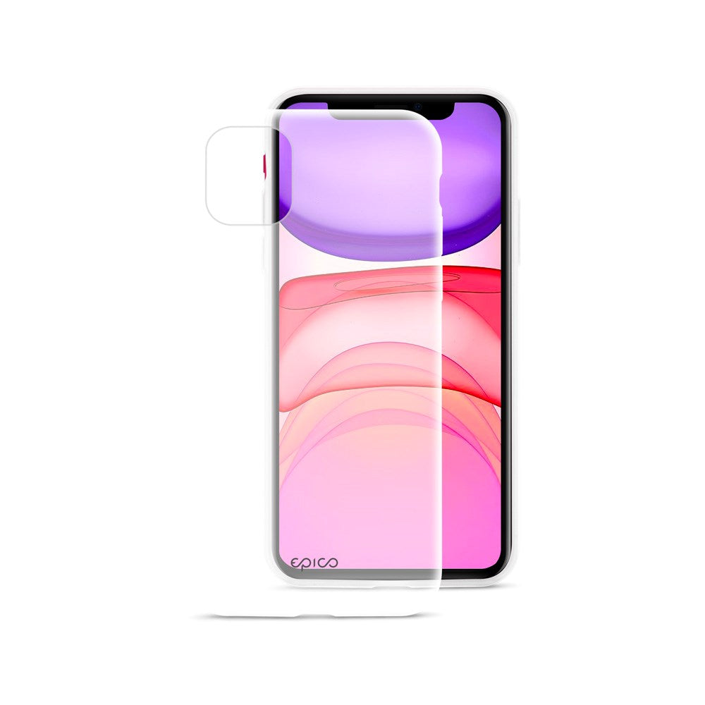 iPhone 11 Epico Silicone Case - Transparent / White