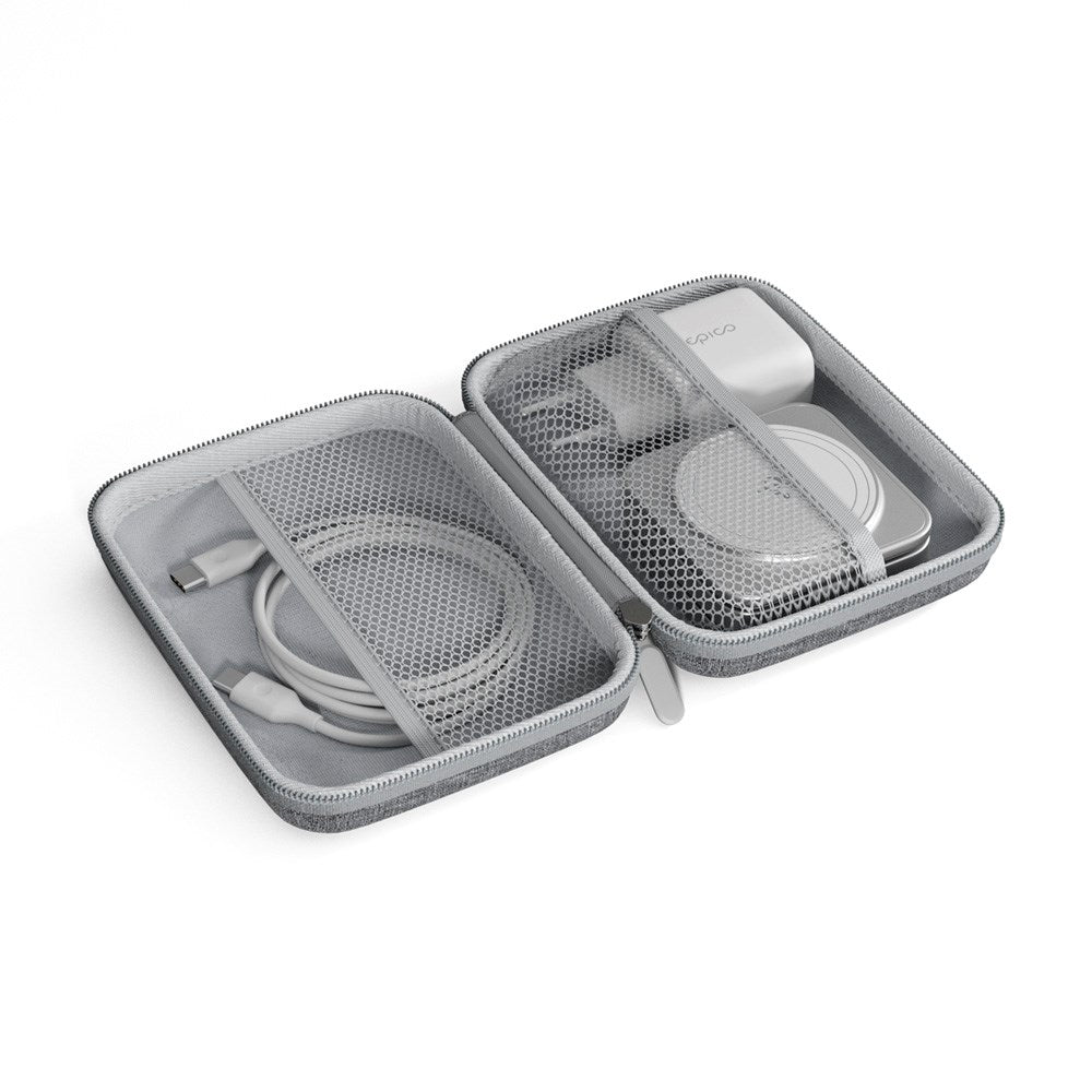 Epico UltraBase Qi2 Fold Alu Mag+ 3-in-1 Wireless Charger - MagSafe Compatible - White