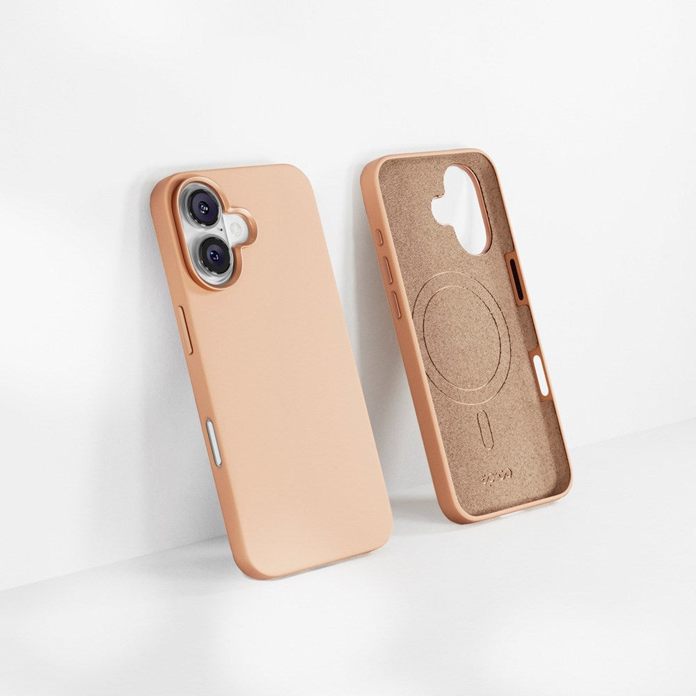 iPhone 16 Plus Epico Mag+ Silicone Case - MagSafe Compatible - Desert Titanium
