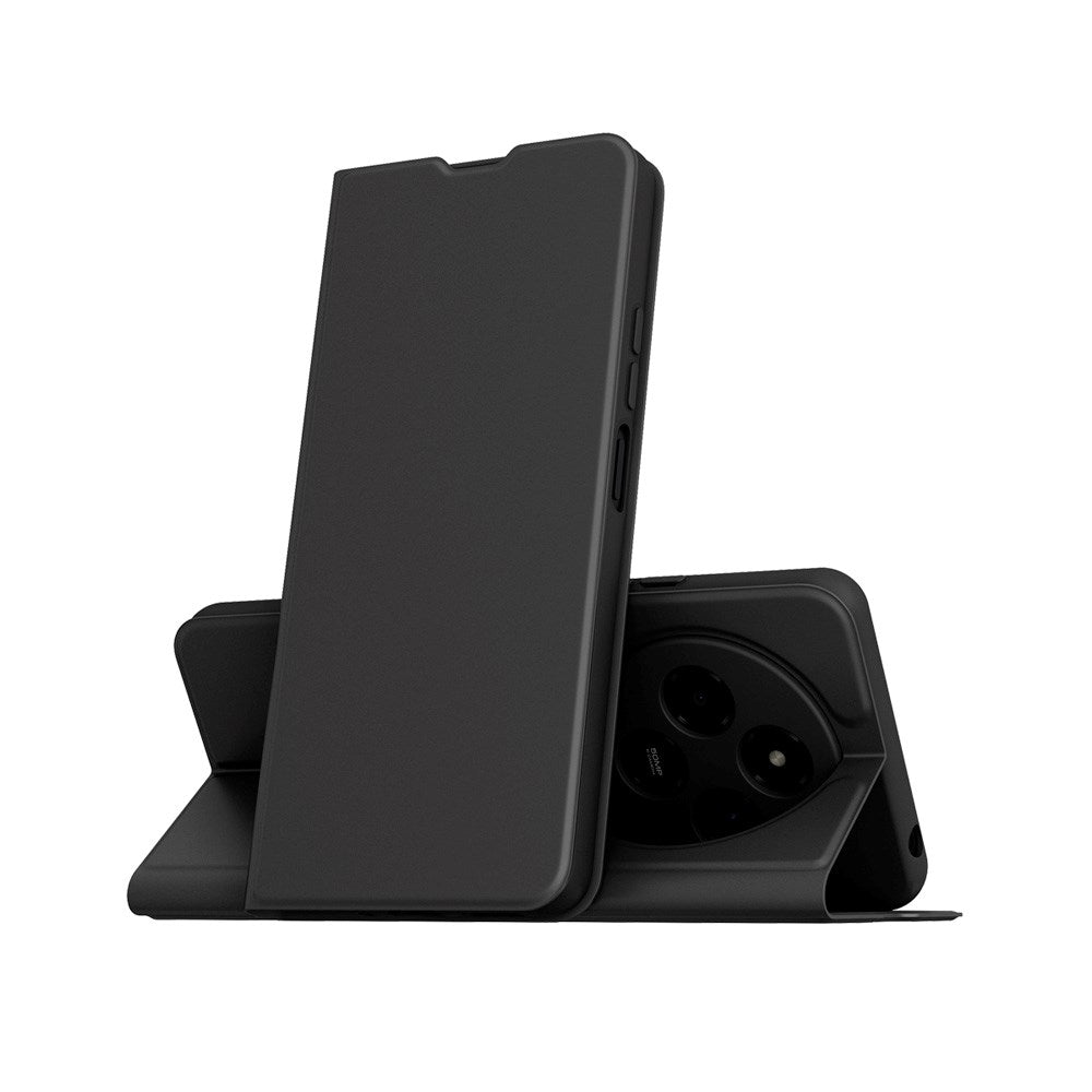 Spello Xiaomi Redmi 14C Faux Leather Flip Case with Stand Function - Black
