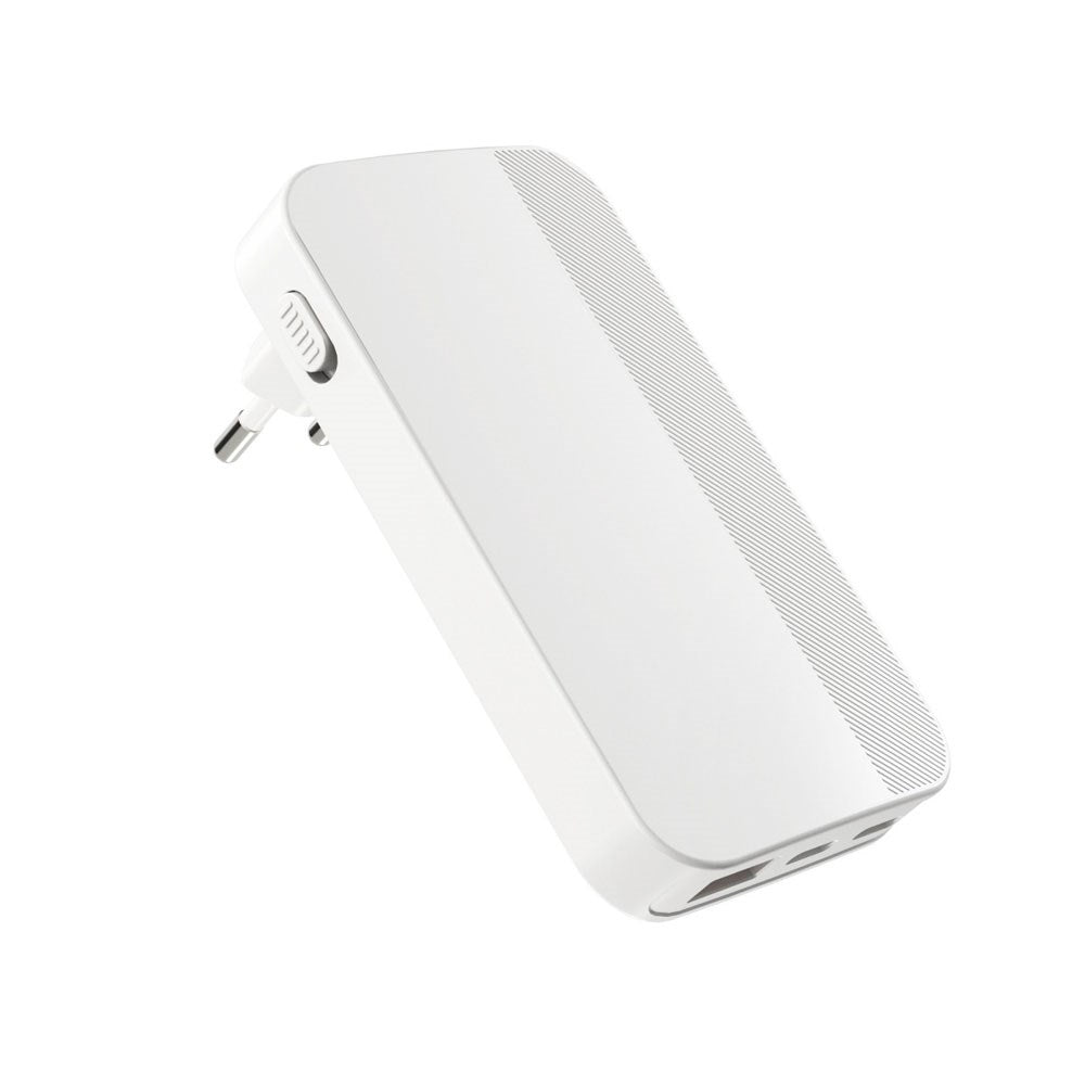 Epico UltraBoost Flat GaN 65W Wall Charger - 2x USB-C / 1x USB-A - White