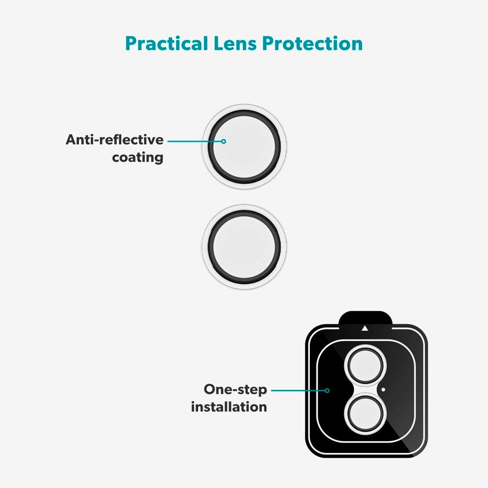 iPhone 17 Epico Glass Lens Camera Lens Protector Glass with Installation Frame - Transparent