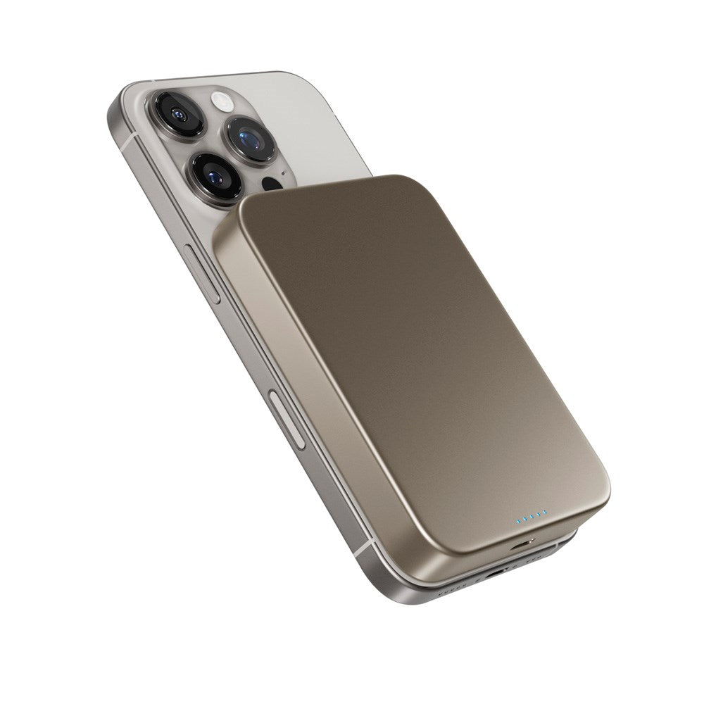 Epico UltraPack Qi2 Mag+ PowerBank 10.000 mAh - MagSafe Compatible - Titanium