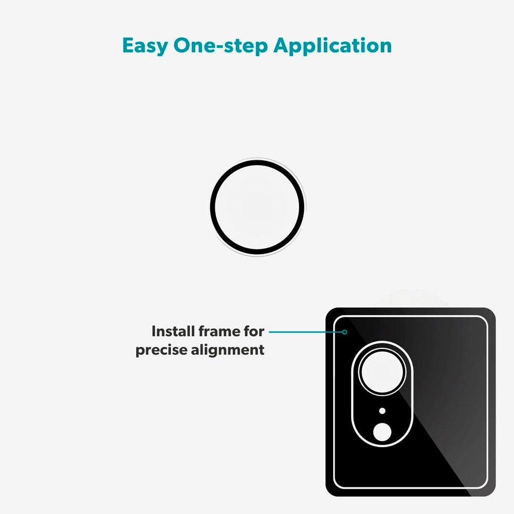 iPad 11" (2025) / 10.9" (2024 / 2020) / Mini (2021) / Air 13" (2025 / 2024) / Air 11" (2025 / 2024) / Air (2020) Epico Camera Lens Protection Glass with Installation Frame - Transparent