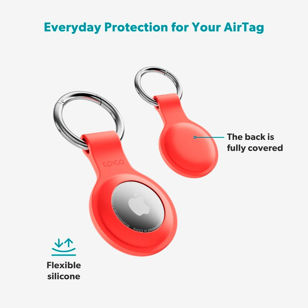 Apple AirTag Epico Silicone Case - Red