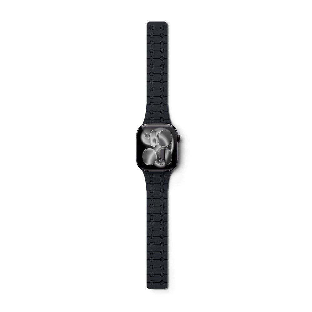 Apple Watch (38/40/SE/41/42) Epico Magnetic+ Silicone Watch Strap - Black / Grey