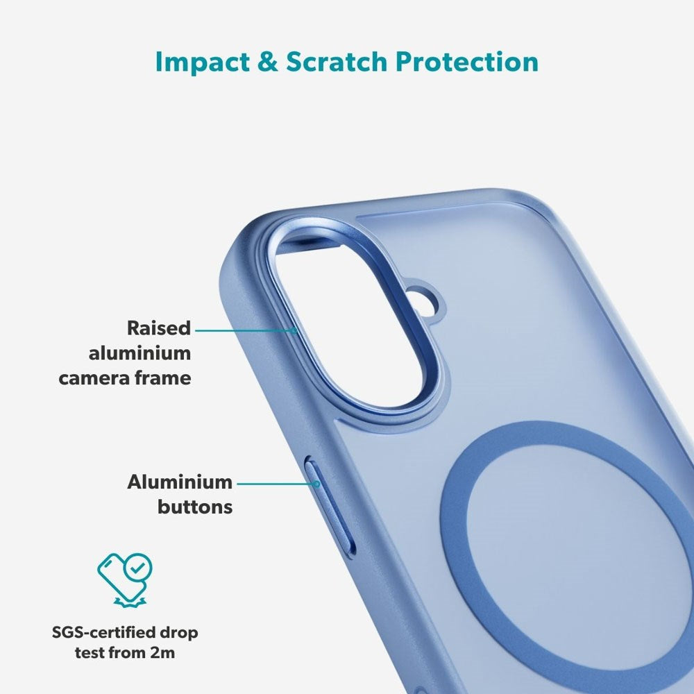 iPhone 17 Epico HeroMatte Pro Mag+ Case - MagSafe Compatible - Blue