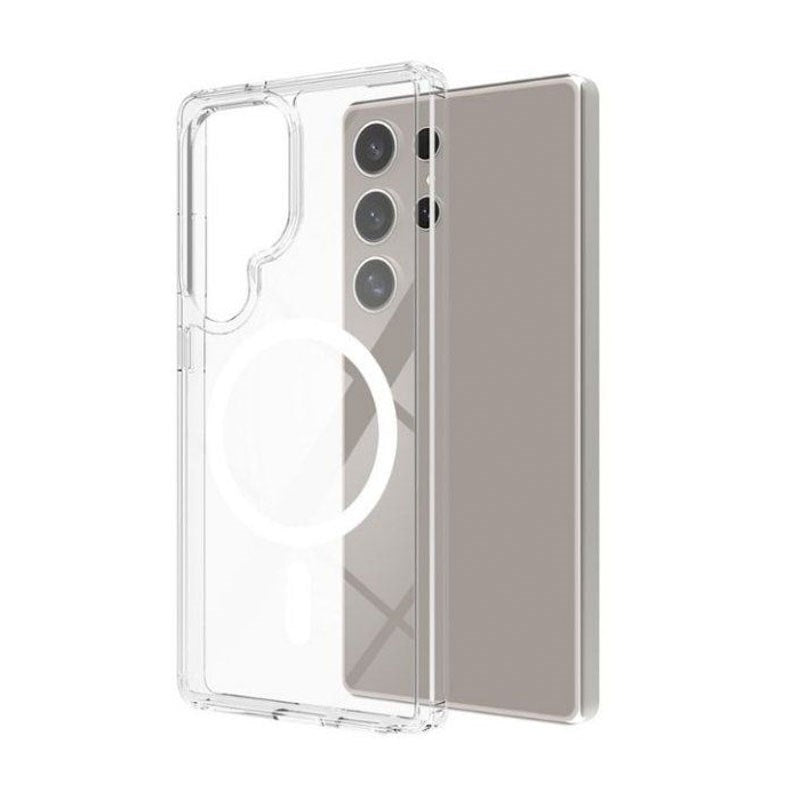 Samsung Galaxy S26 Ultra Spello Mag+ Clear Case - MagSafe Compatible - Gennemsigtig