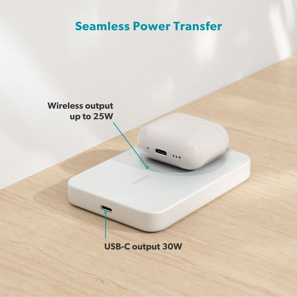Epico UltraPack EM75 Alu Mag+ Wireless PowerBank - 25W & 10.000 mAh - Qi2 / MagSafe Compatible - Silver