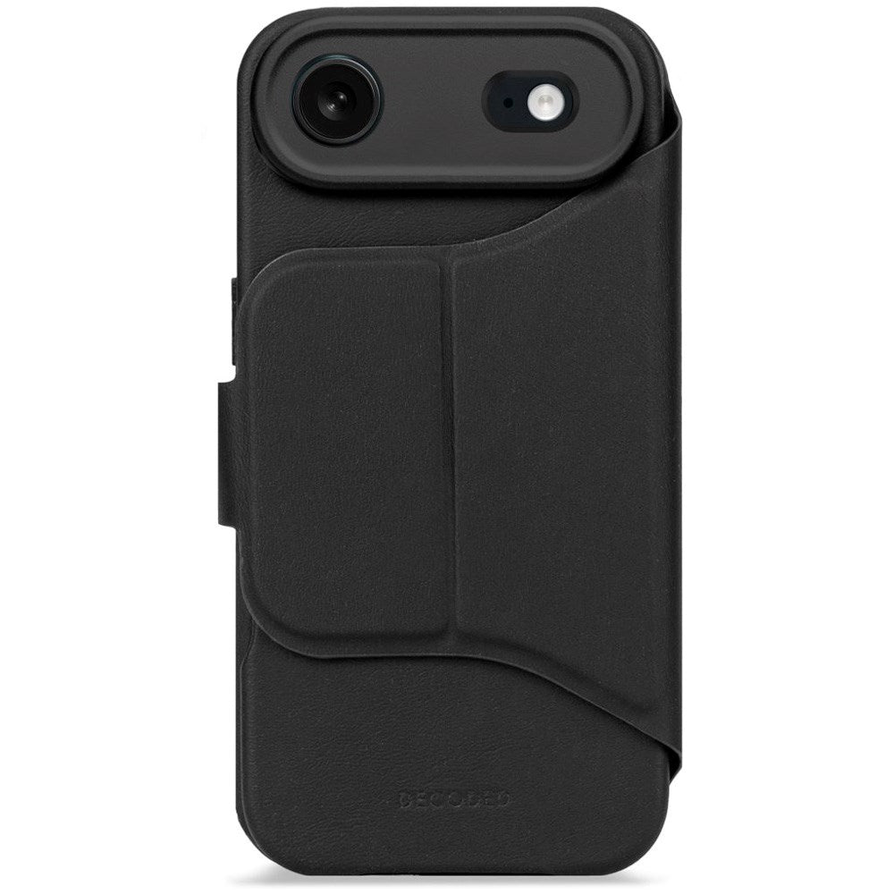 Decoded iPhone Air Textured Detachable Wallet Silicone Case - MagSafe Compatible - Phantom Black