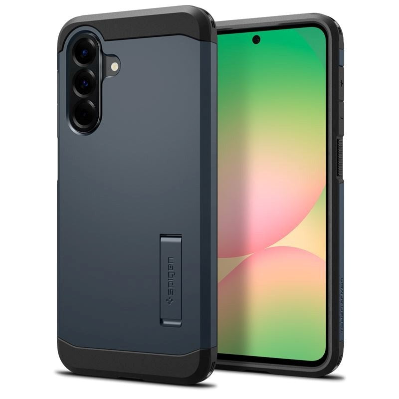 Samsung Galaxy A56 (5G) Spigen Tough Armor Case with Kickstand - Metal Slate