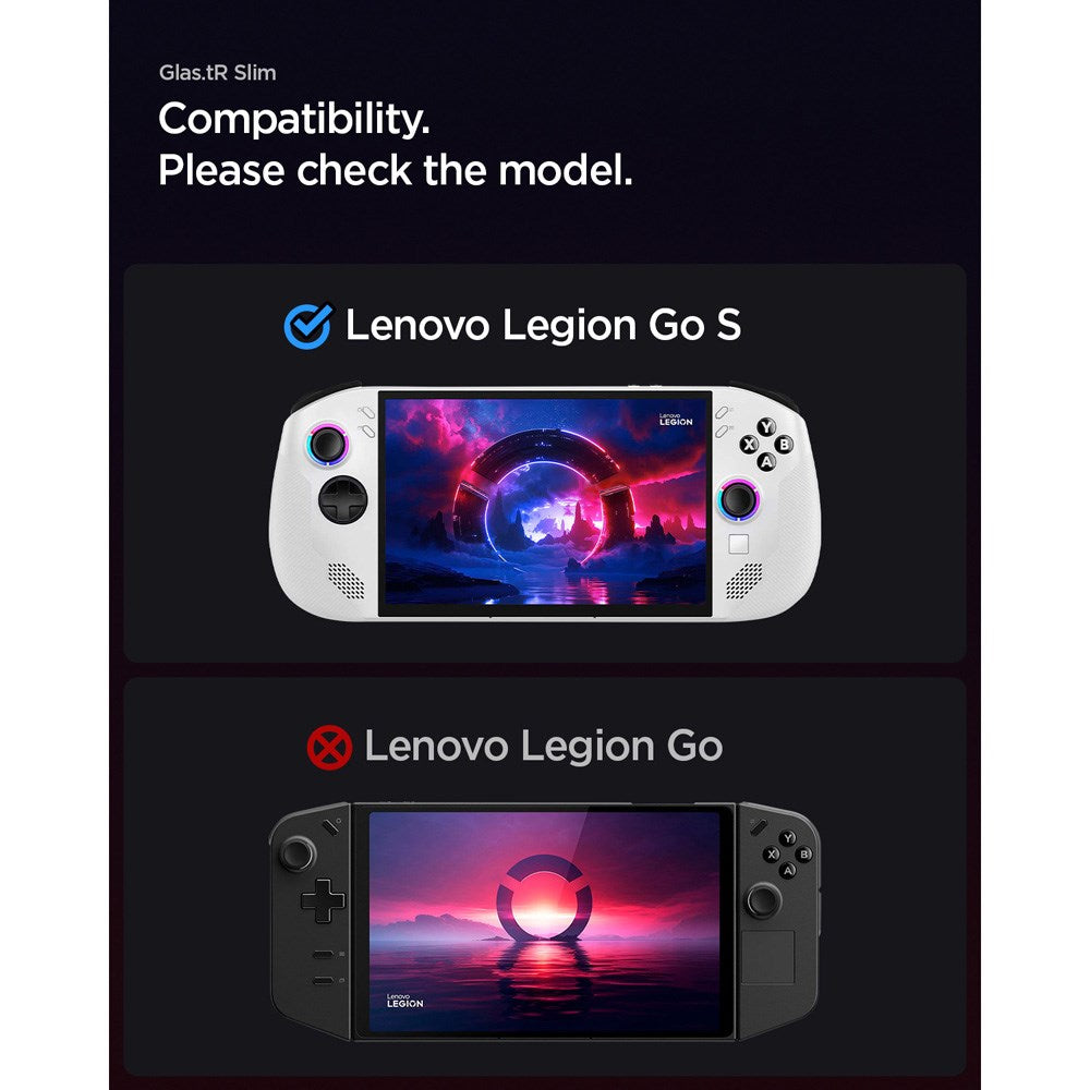 Lenovo Legion Go S Spigen Glass tR Slim Screen Protector Glass - 2 pcs - Transparent