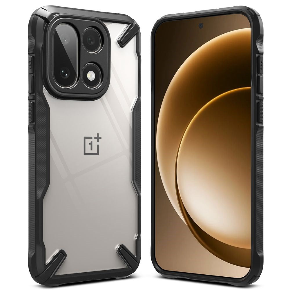 OnePlus 15 Ringke Fusion X Case - Transparent / Black