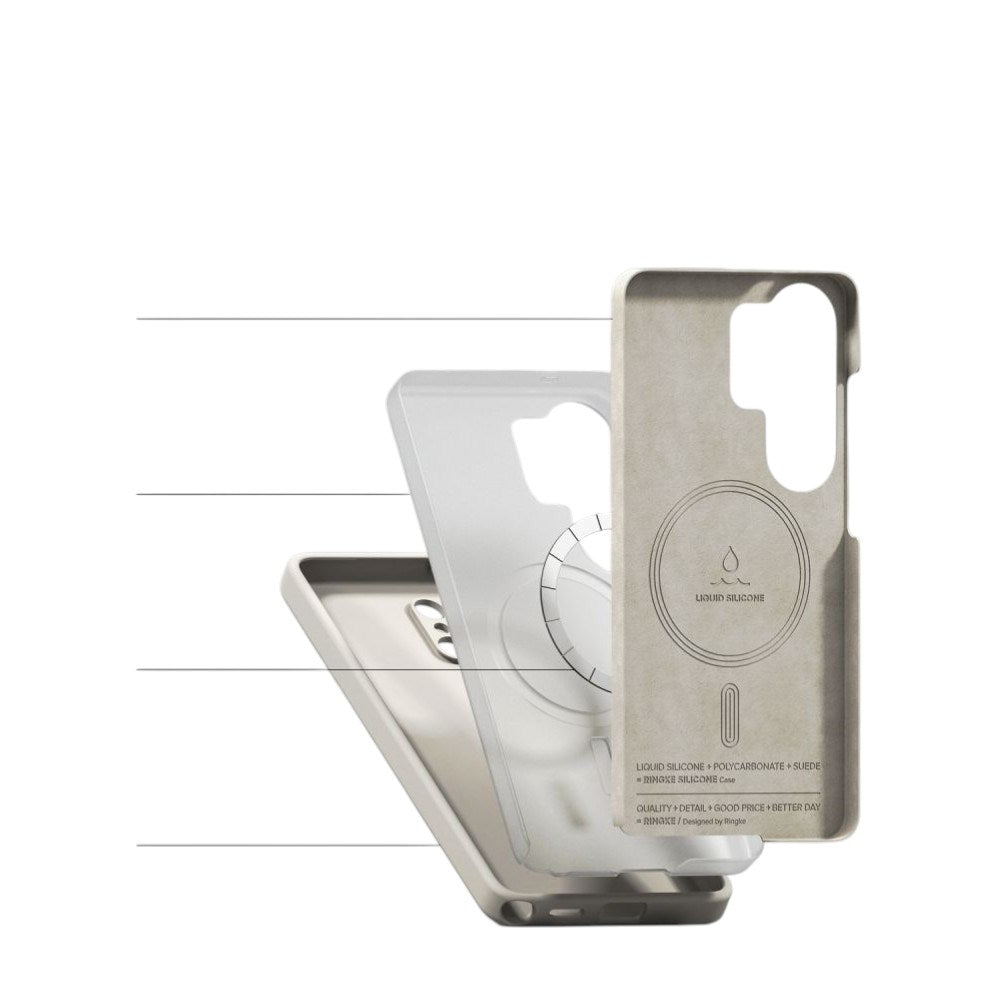 Samsung Galaxy S26 Ultra Ringke Silicone Case - MagSafe Compatible - Beige
