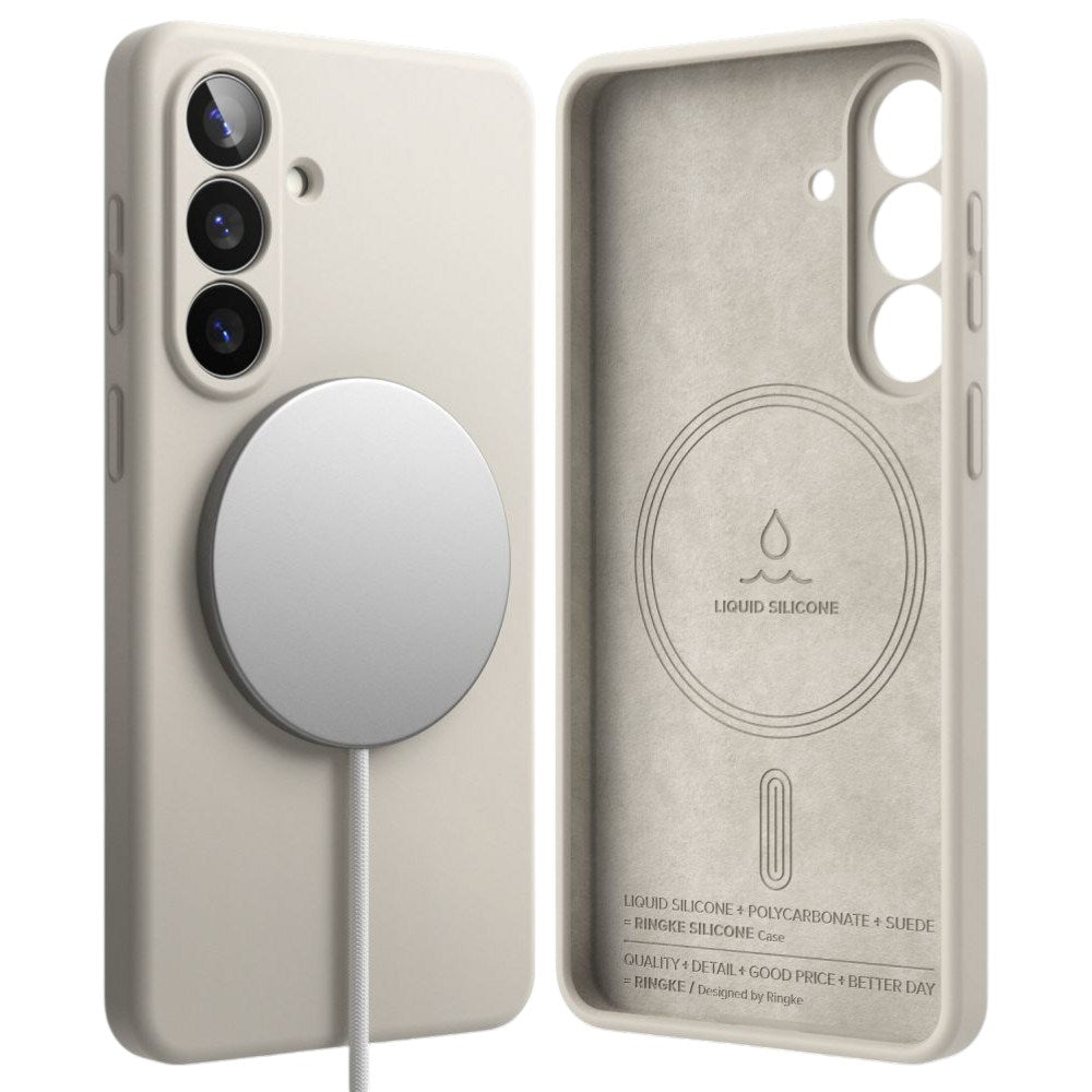 Samsung Galaxy S26 Ringke Silicone Case - MagSafe Compatible - Beige