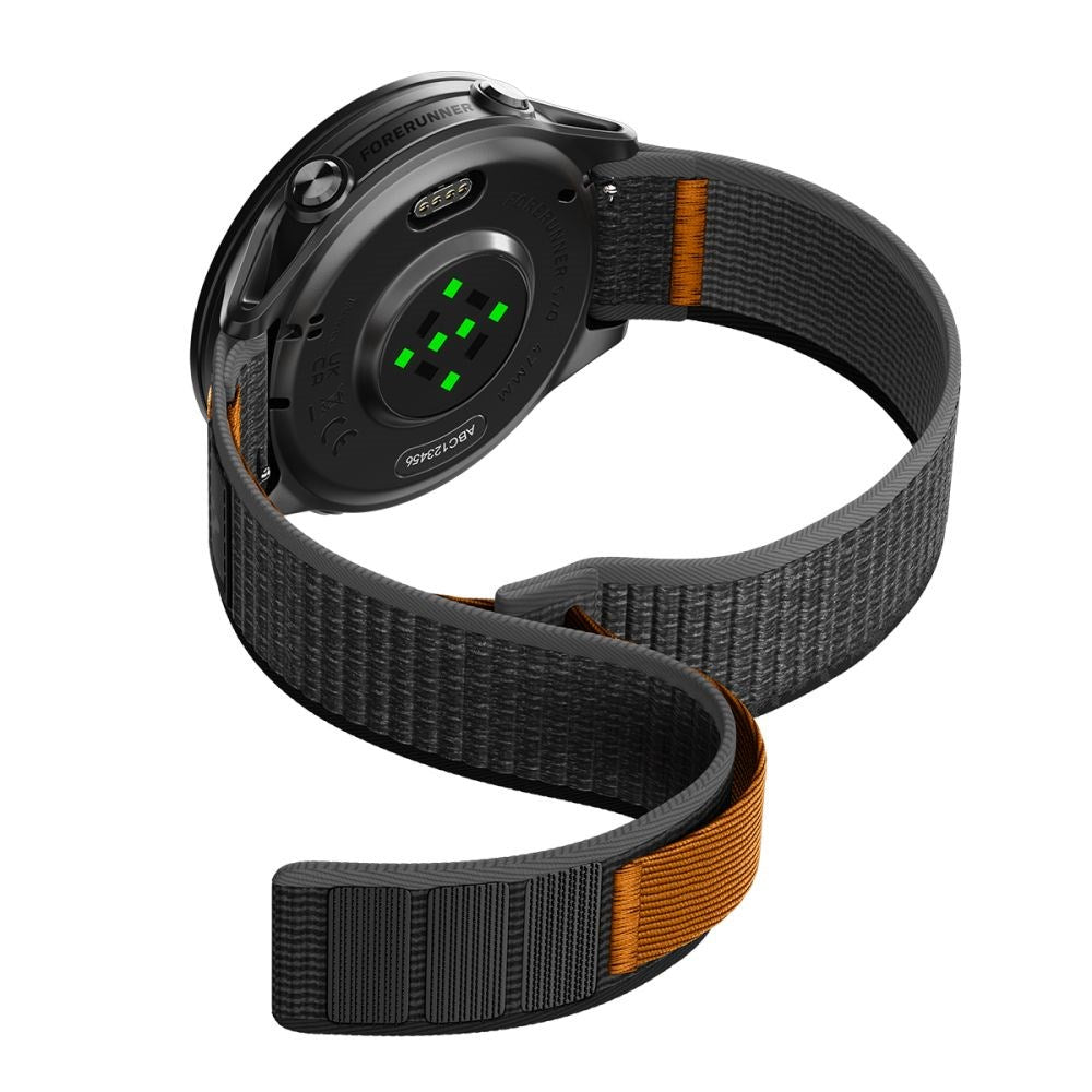 Spigen Athlex Air Universal Nylon Strap (22mm) - Black / Orange