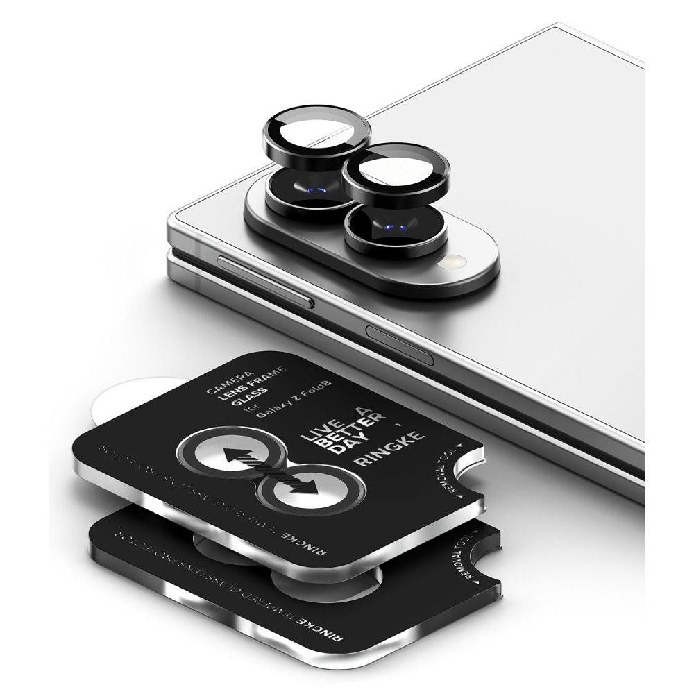 Samsung Galaxy Z Fold8 Ringke Camera Lens Protector with Installation Frame - 2 pcs - Black