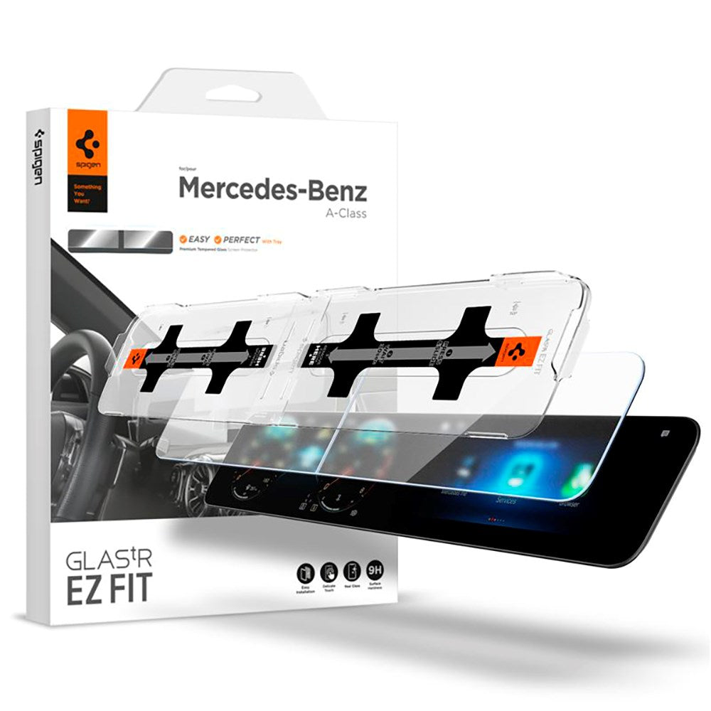 Mercedes A-Class (2020 / 2021) Spigen EZ Screen Protector for Display and Touch Screen - 2 Pack - Transparent