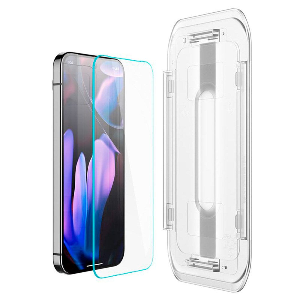 Google Pixel 10 Pro XL / 9 Pro XL Spigen EZ Fit Glas.tR Screen Protection 2. Pcs - Case Friendly - Transparent