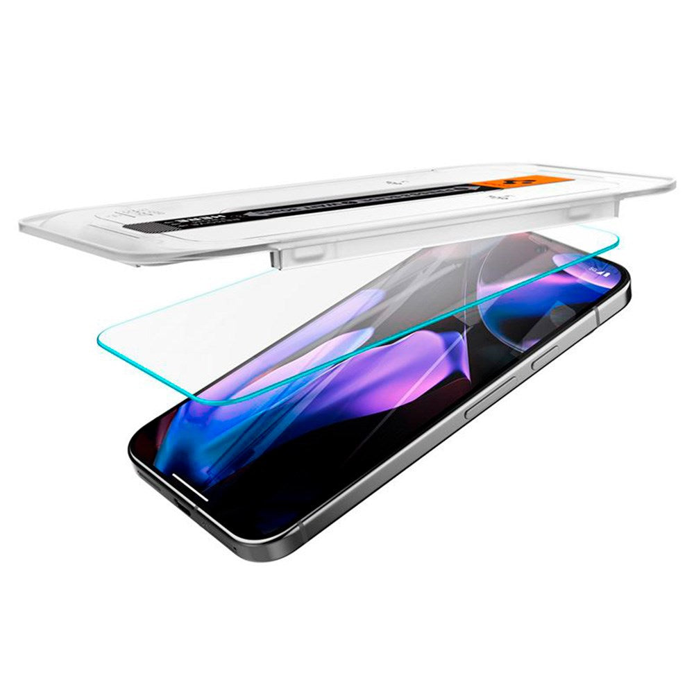 Google Pixel 10 Pro XL / 9 Pro XL Spigen EZ Fit Glas.tR Screen Protection 2. Pcs - Case Friendly - Transparent