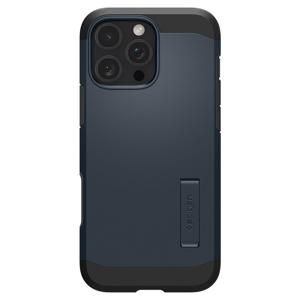 iPhone 16 Pro Max Spigen Tough Armor T Case w. Kickstand - MagSafe Compatible - Blue