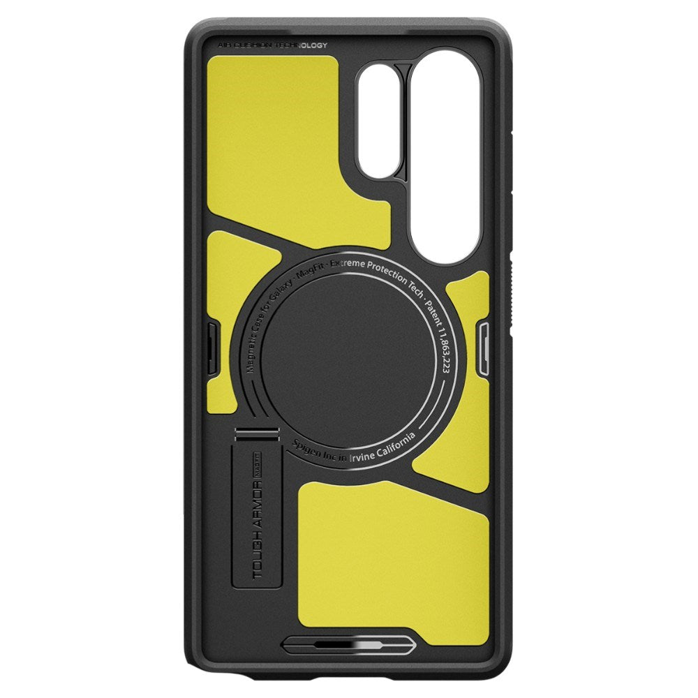 Samsung Galaxy S25 Ultra Spigen Tough Armor Hybrid Case with Kickstand - MagSafe Compatible - Black