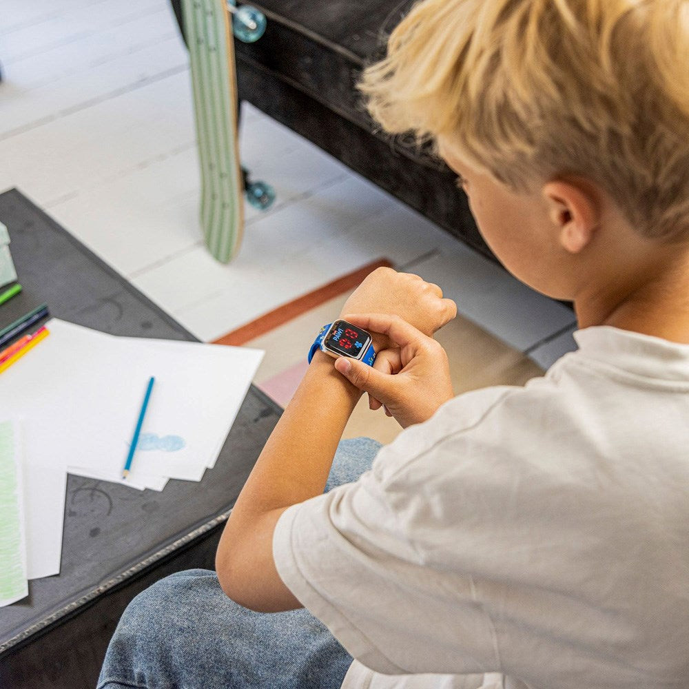 Accutime LED Watch for Kids with Adjustable Strap - Paw Patrol