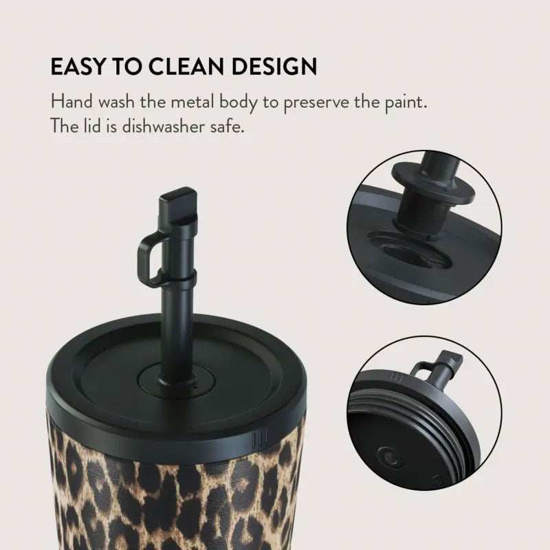 Burga Thermo Cup with Lid & Straw - 500ml - Player
