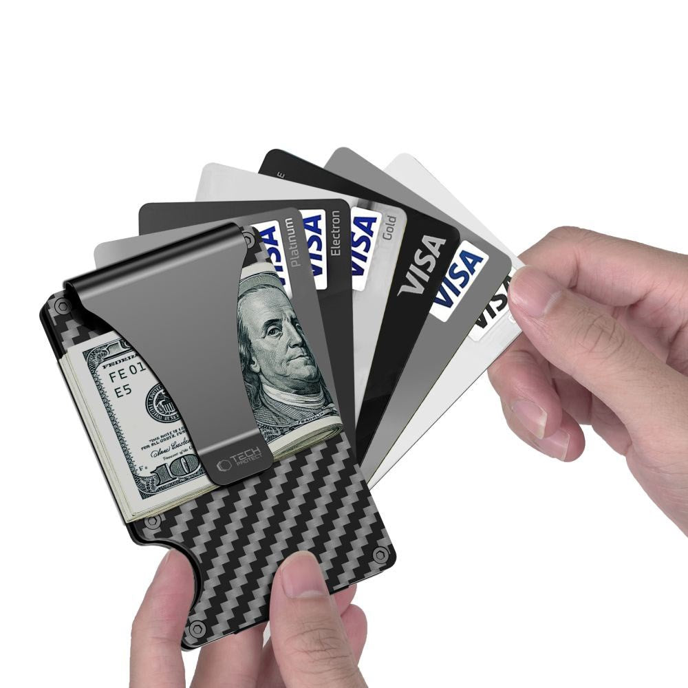 Tech-Protect Thorn RFID Card Holder - Carbon Black