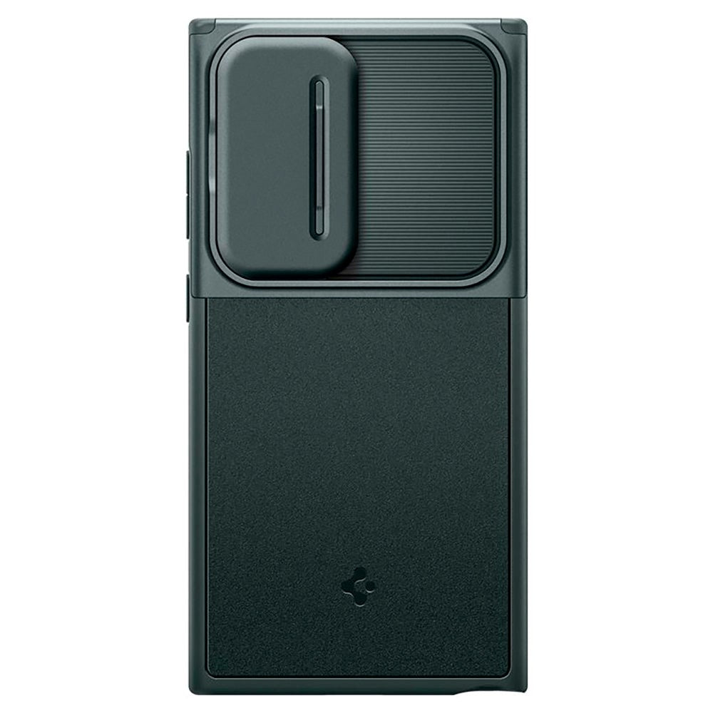 Samsung Galaxy S24 Ultra Spigen Optik Armor Case - Dark Green