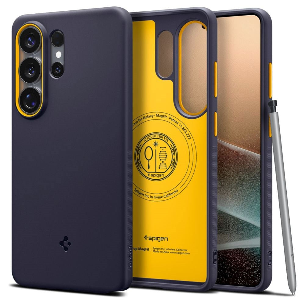 Samsung Galaxy S26 Ultra Spigen Nano Pop Hybrid Case - MagSafe Compatible - Blue / Yellow