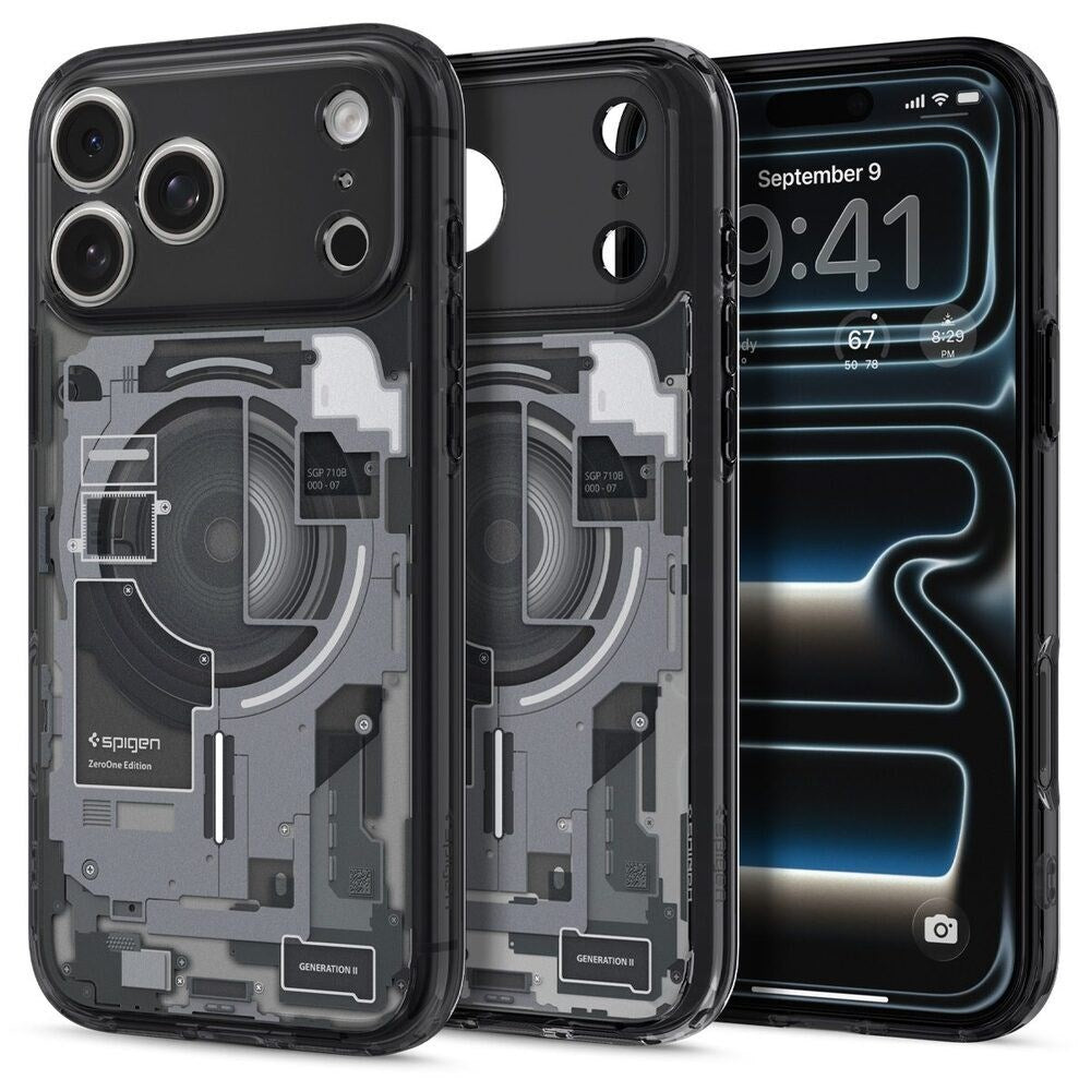 iPhone 18 Pro Max / 17 Pro Max Spigen Ultra Hybrid Case - MagSafe Compatible - Transparent / Black