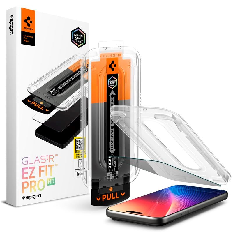 iPhone 17 Pro Max / 16 Pro Max Spigen Glass tR EZ Fit Pro HD Screen Protection Glass - Privacy Function - Transparent