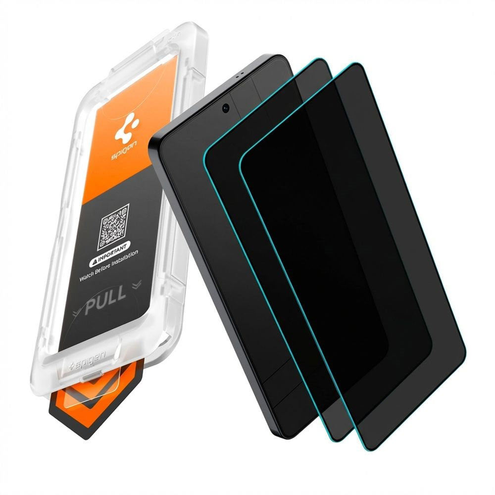 Samsung Galaxy S26 Ultra Spigen Glass tR EZ Fit Pro HD Screen Protection Glass - Privacy Function - 2 pcs - Transparent