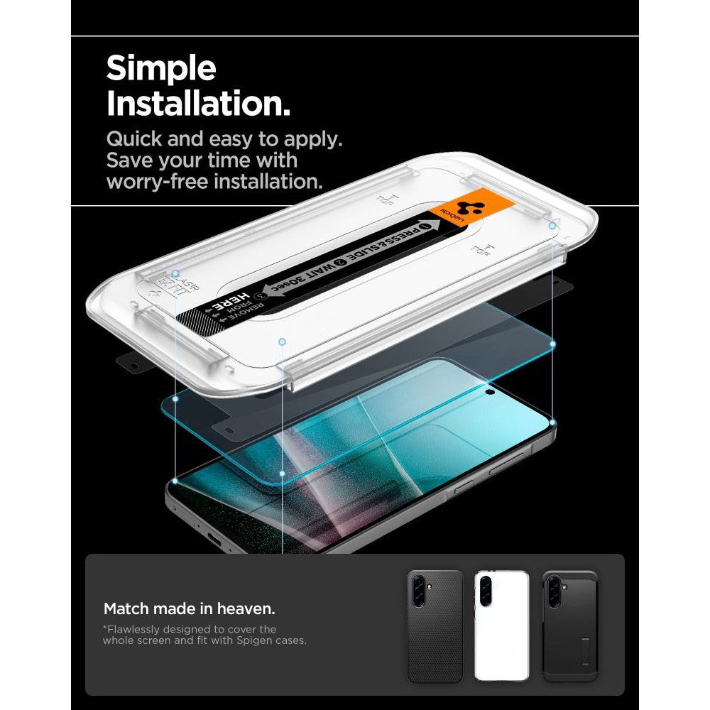Samsung Galaxy A37/A36 (5G) Spigen EZ Fit Glass tR Screen Protection - Case Friendly - Transparent