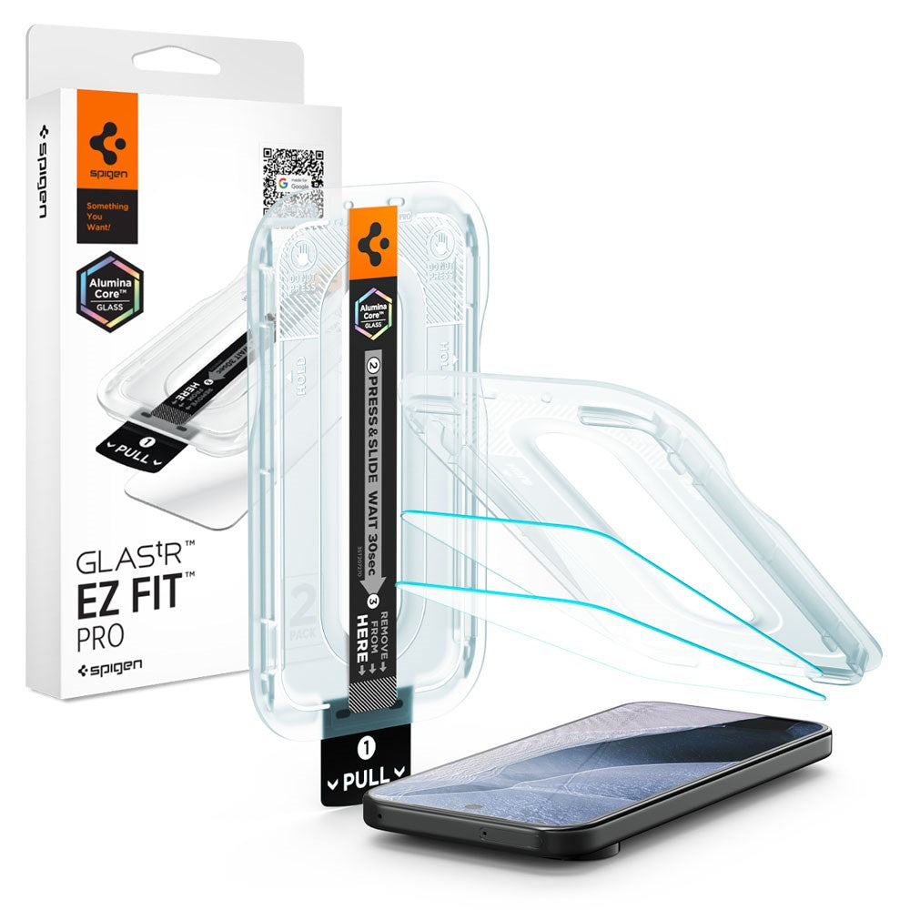Google Pixel 11 / 11 Pro Spigen Glass tR EZ Fit Pro Screen Protection Glass - 2 pcs. - Transparent