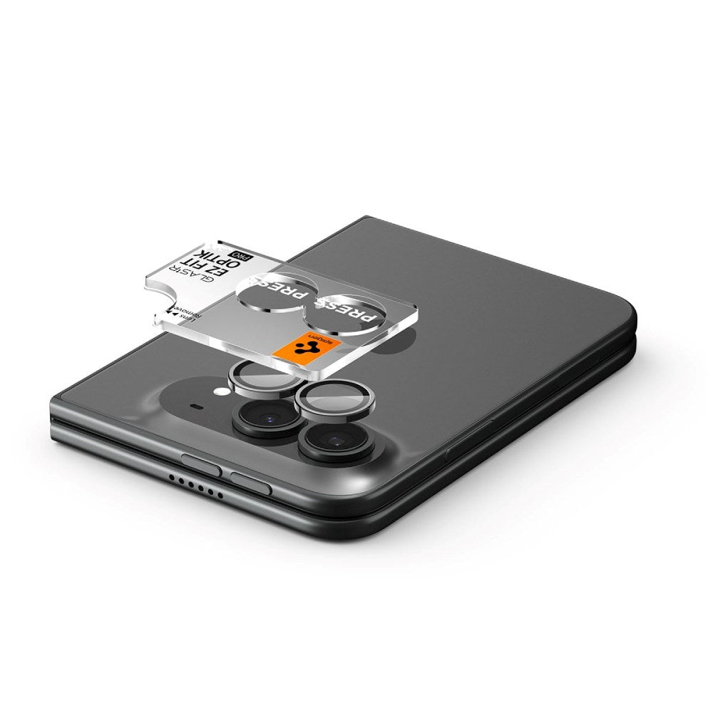 iPhone Duo Spigen Glass tR EZ Fit Optik Pro Camera Lens Protector - 2 pcs - White
