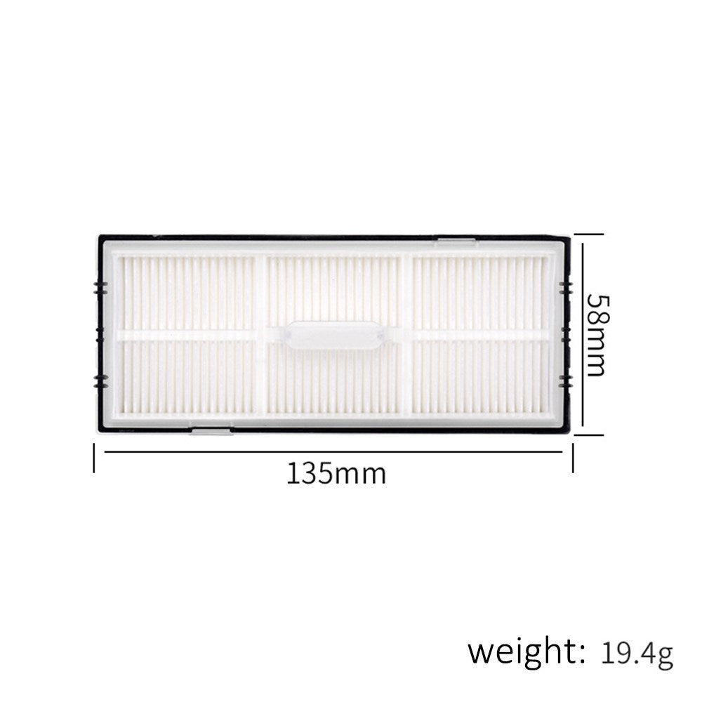 Vacuum cleaner filter for Roborock S7 Pro Ultra / S7 MaxV Ultra / S8 Pro Ultra / S7 / S7+ / S7 MaxV / S7 Max Ultra / S7 MaxV Plus / Q7 Max+ / S8 / S8+ robot vacuum cleaner - Black + White