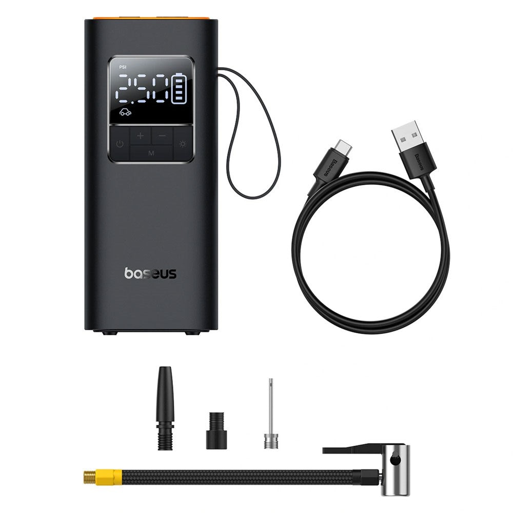 Baseus SuperMini Pro Compressor with Batteries - Black