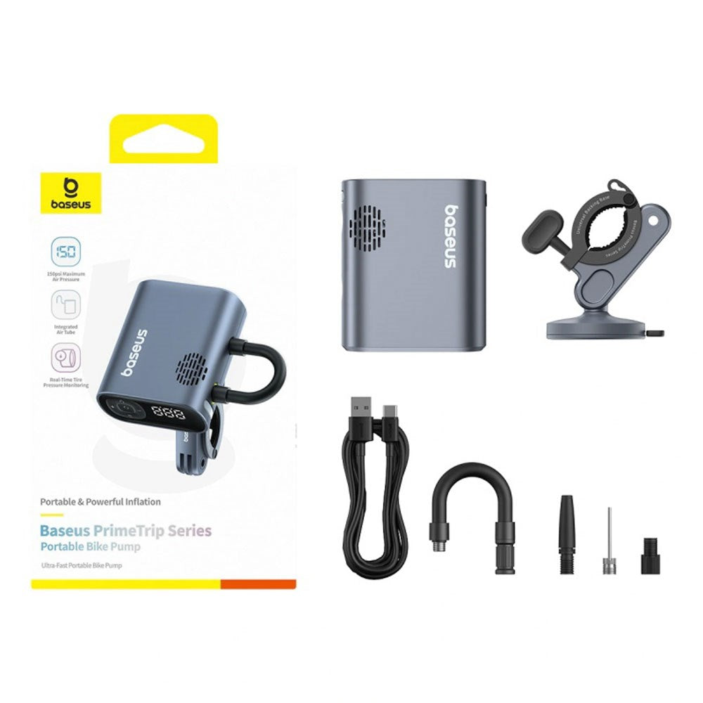 Baseus PrimeTrip Electric Bicycle Pump Compressor - Grey