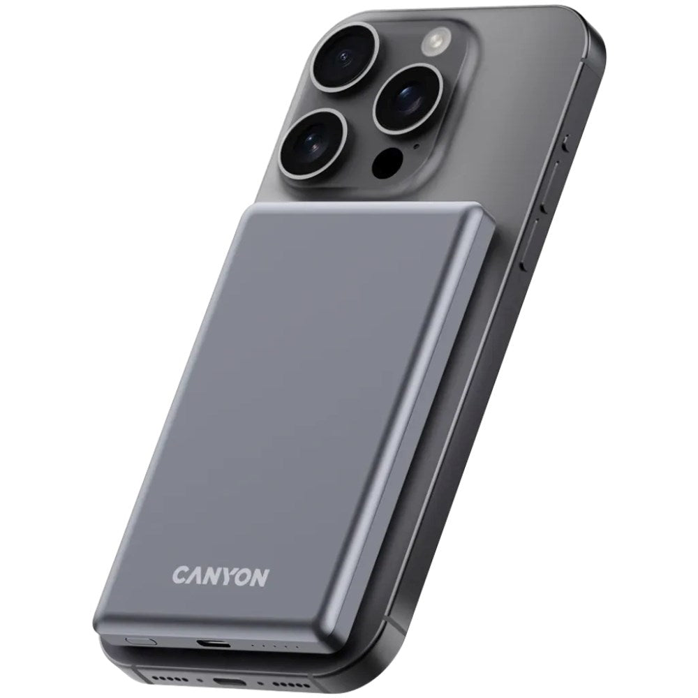 Canyon OnPower 505 20W PowerBank - 5000 mAh - MagSafe Compatible - Grey